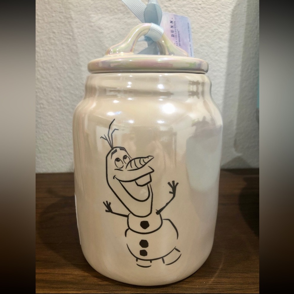 Rae Dunn c Disney Frozen Olaf the Snowman WORTH MELTING FOR Canister 2022 New